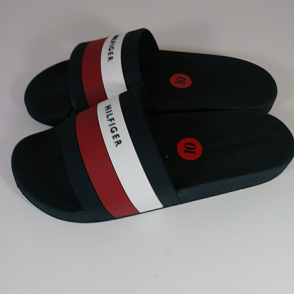 New Tommy Hilfiger Men Slide Sandals - Picture 2 of 5